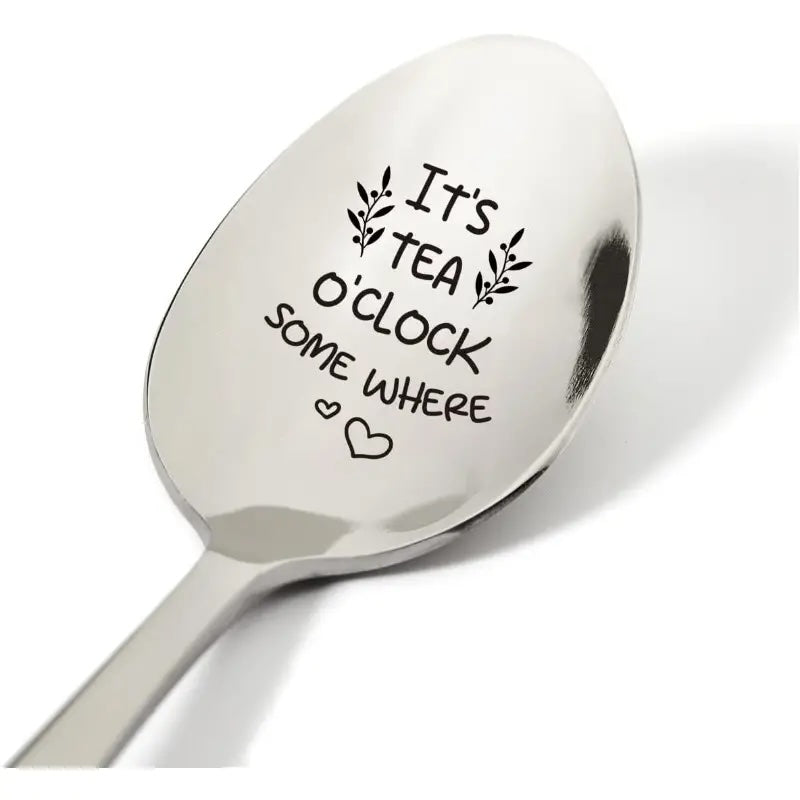 Engraved Tea & Books Spoon - Beach House Teas