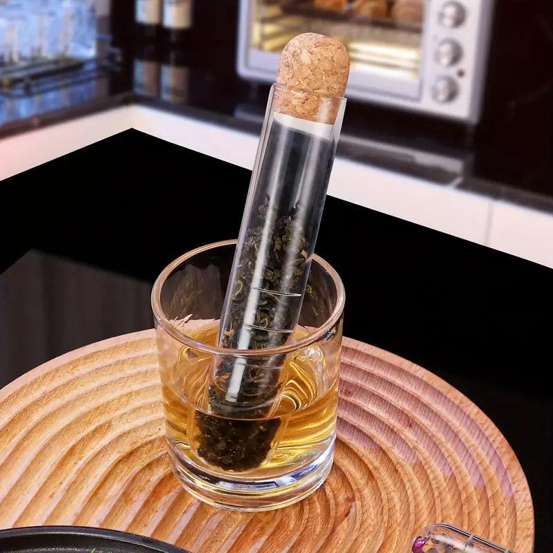 Tube Tea Diffuser Reusable Glass Test Tube Tea Infuser – Beach House Teas