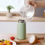 Reusable Stainless Steel Tumbler with Wooden Lid