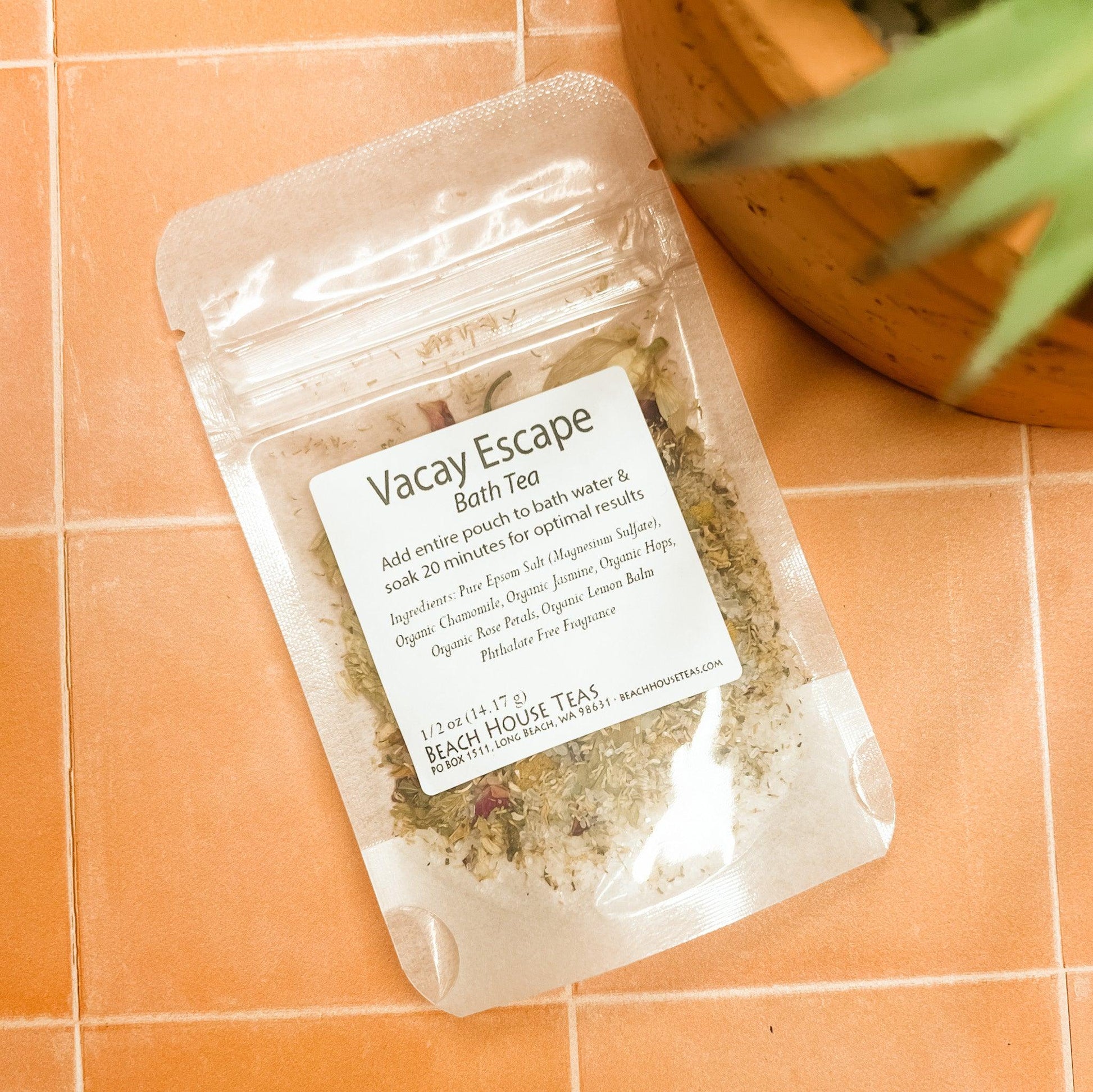 Vacay Escape Tea Bath - Beach House Teas