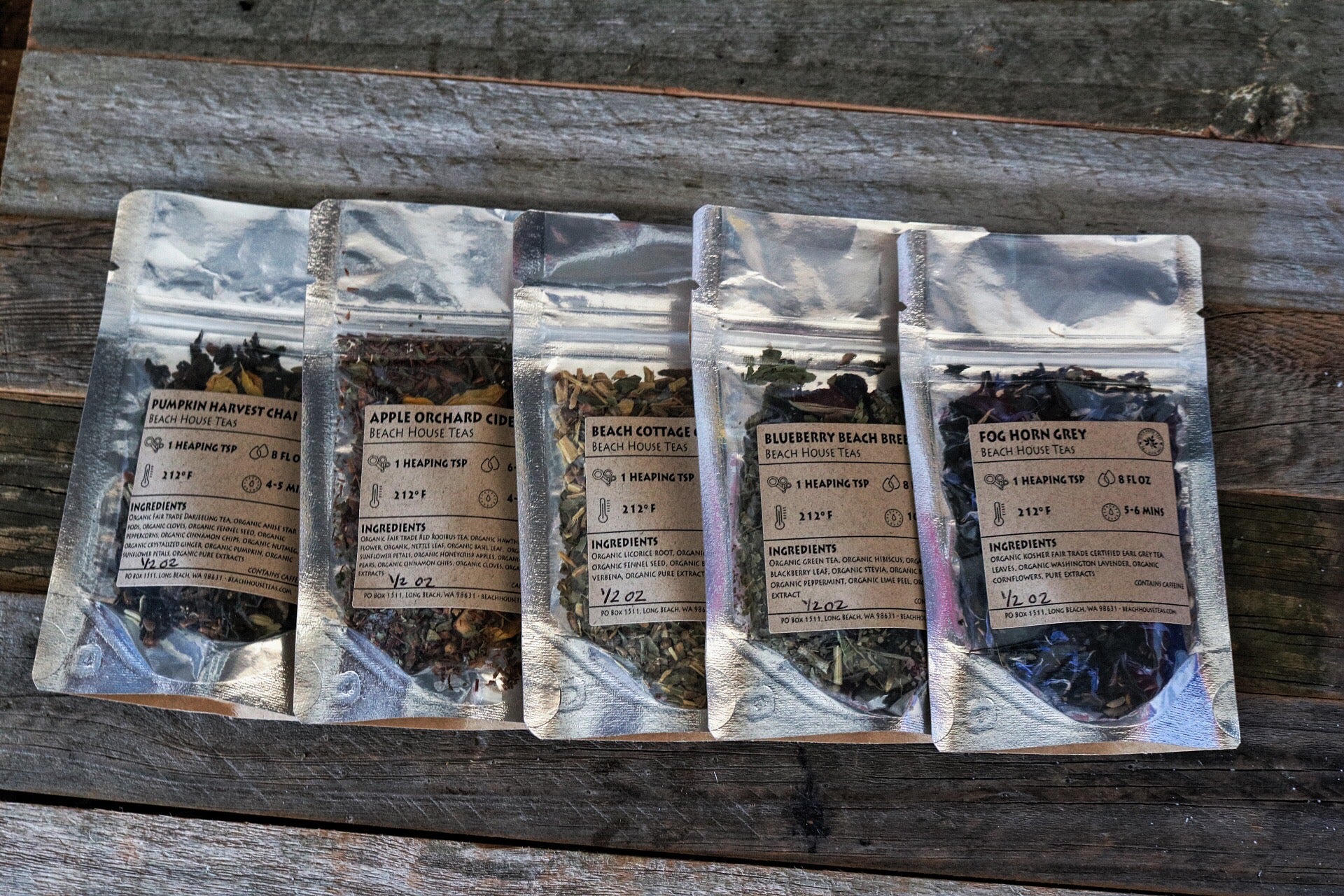Pick five 1/2 oz artisan loose leaf teas