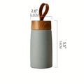 Reusable Stainless Steel Tumbler with Wooden Lid - Beach House Teas