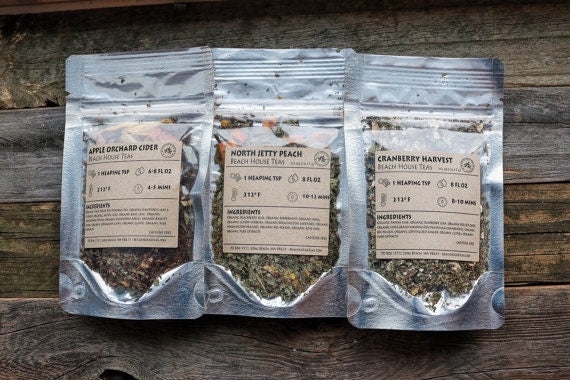 Pick three organic loose leaf teas gift set small batch