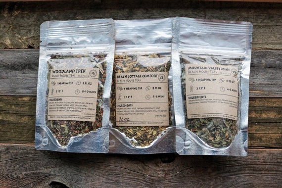 Pick three organic loose leaf teas gift set small batch