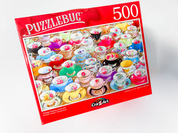 Vintage Teacup Collection Puzzle - Beach House Teas
