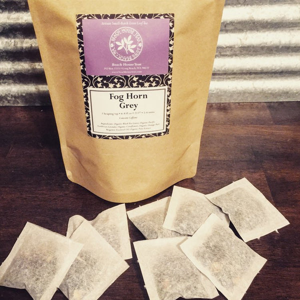 50 hand-filled loose leaf tea bags / 10 iced tea bags - Beach House Teas
