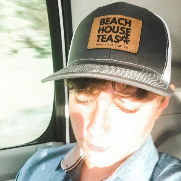 Beach House Teas Leather Patch Hat - Beach House Teas